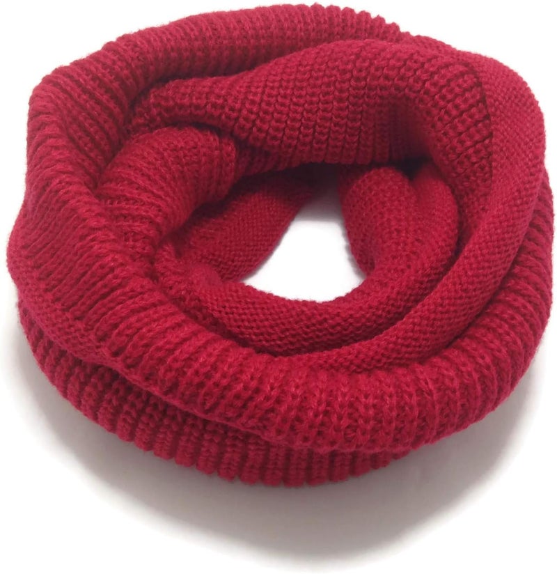JELLYTREE Store Kids Winter Scarf Fashion Thick Knitted Warm Toddler Infinity Scarf Soft Neck Warmer for Boys Girls - Image 1